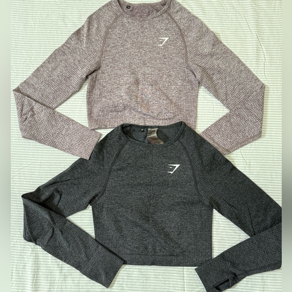 Gymshark Long Sleeve Crop Tops